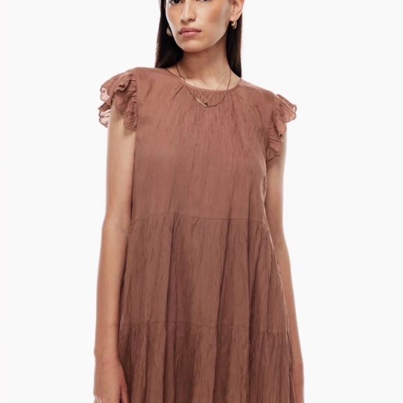 Wilfred Aritzia Sidonie Tiered Mini Dress Size Small - Picture 2 of 13